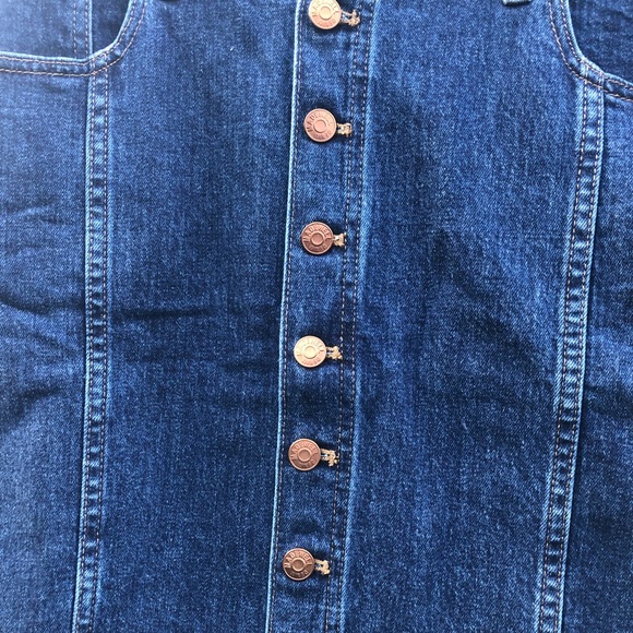 Madewell Button down high waist skirt - Picture 4 of 6